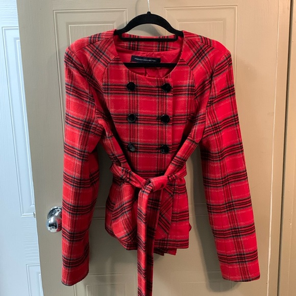 French Connection wool plaid jacket - Picture 1 of 6
